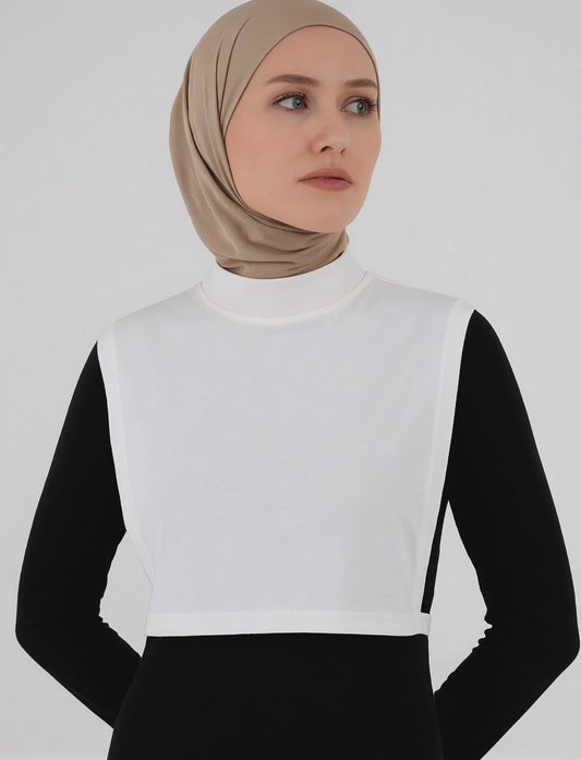 Balıkçı Kolsuz Boyunluk - Beyaz