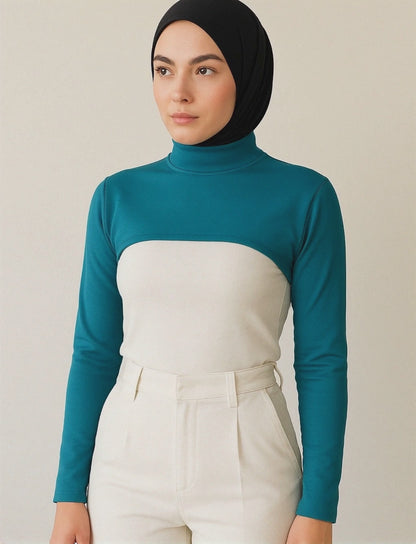 Dik Yaka Boyunluklu Kolluk - Kraliyet Mavisi