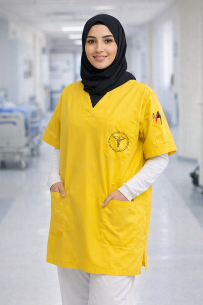 5'li Paket Tek Üst 4 Cepli Scrubs Forma