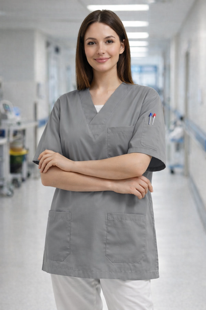 قميص تنظيف من قطعة واحدة - أسود