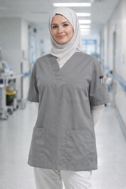 قميص تنظيف من قطعة واحدة - أسود