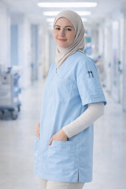 قميص تنظيف بجزء علوي واحد - أحمر كلاريت