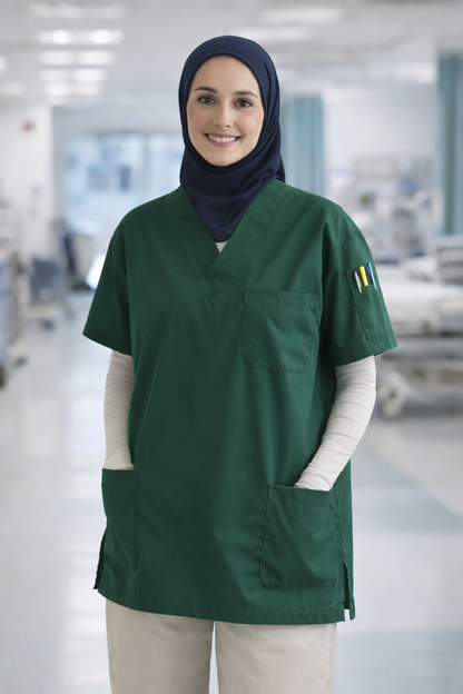 قميص تنظيف من قطعة واحدة - أسود