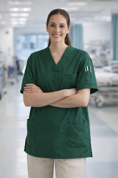 قميص تنظيف من قطعة واحدة - أسود