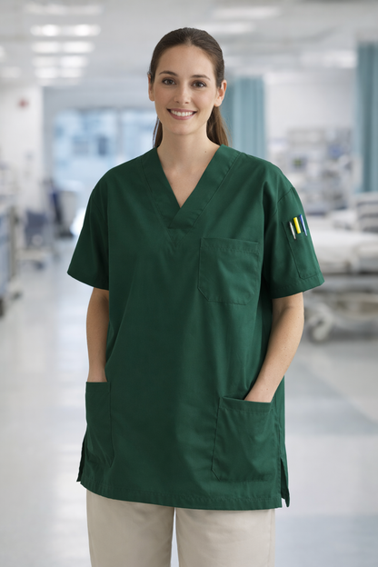 قميص تنظيف من قطعة واحدة - أسود