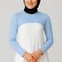 Tesettür kolluk boyunluk seti ile tamamlanan modern stil