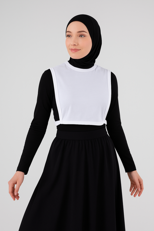 Zero Collar Sleeveless Neck Collar - White