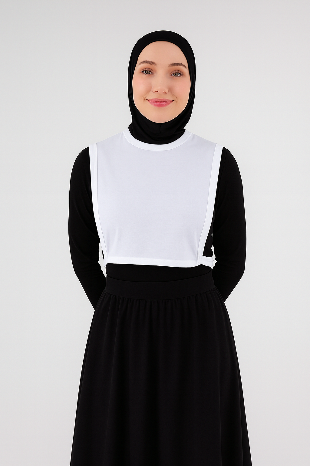 Zero Collar Sleeveless Neck Collar - White