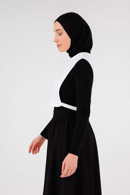 Zero Collar Sleeveless Neck Collar - White