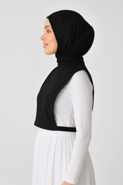 Zero Collar Sleeveless Neck Collar - Black