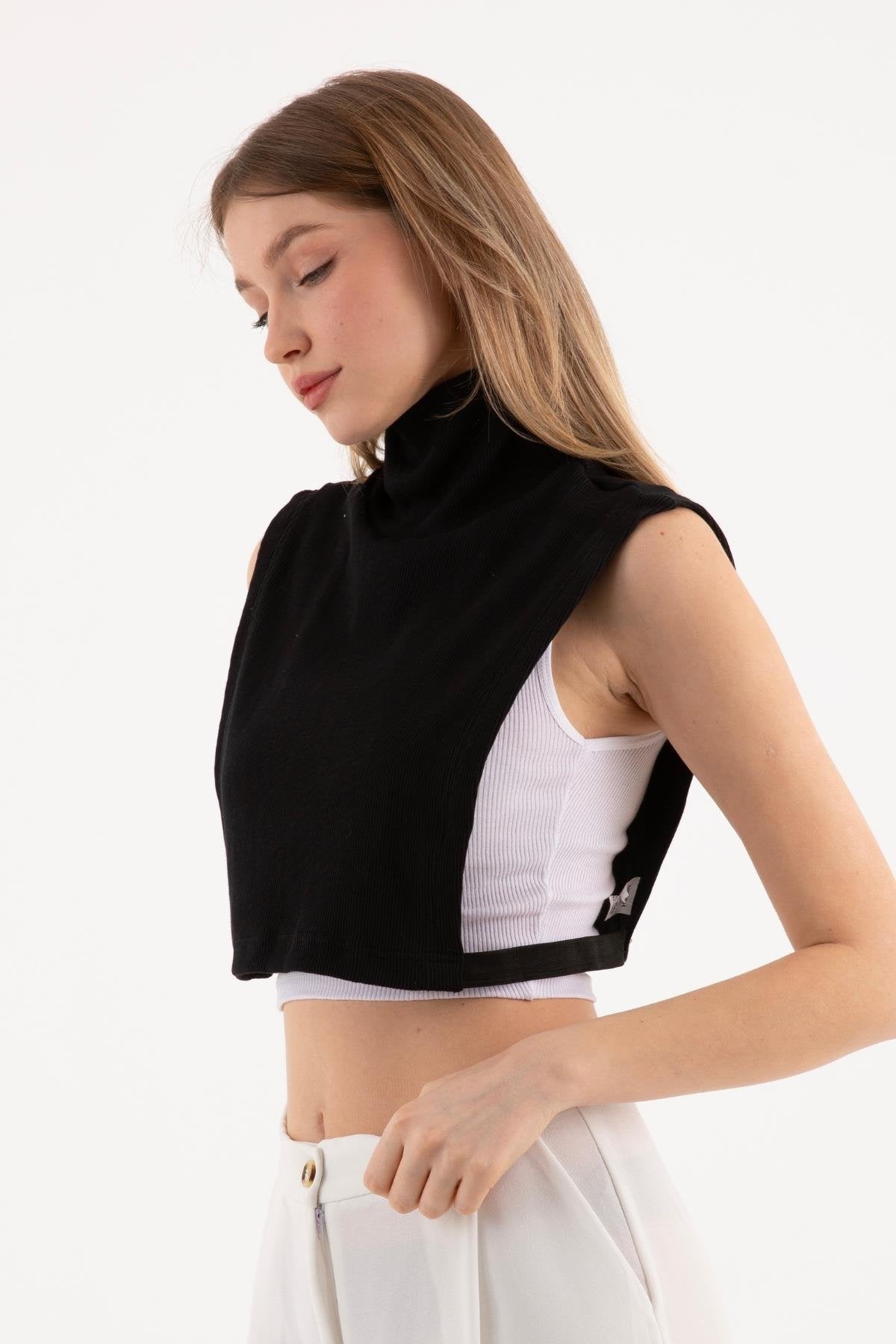 Tam Balıkçı Full Kapalı Fitilli Boyunluk - Siyah