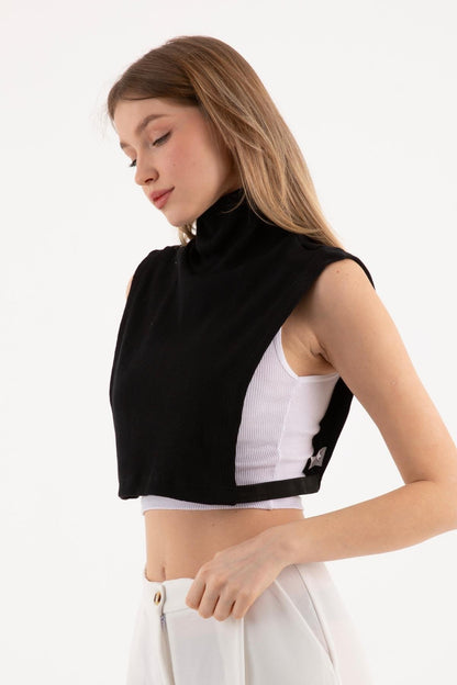 Tam Balıkçı Full Kapalı Fitilli Boyunluk - Siyah