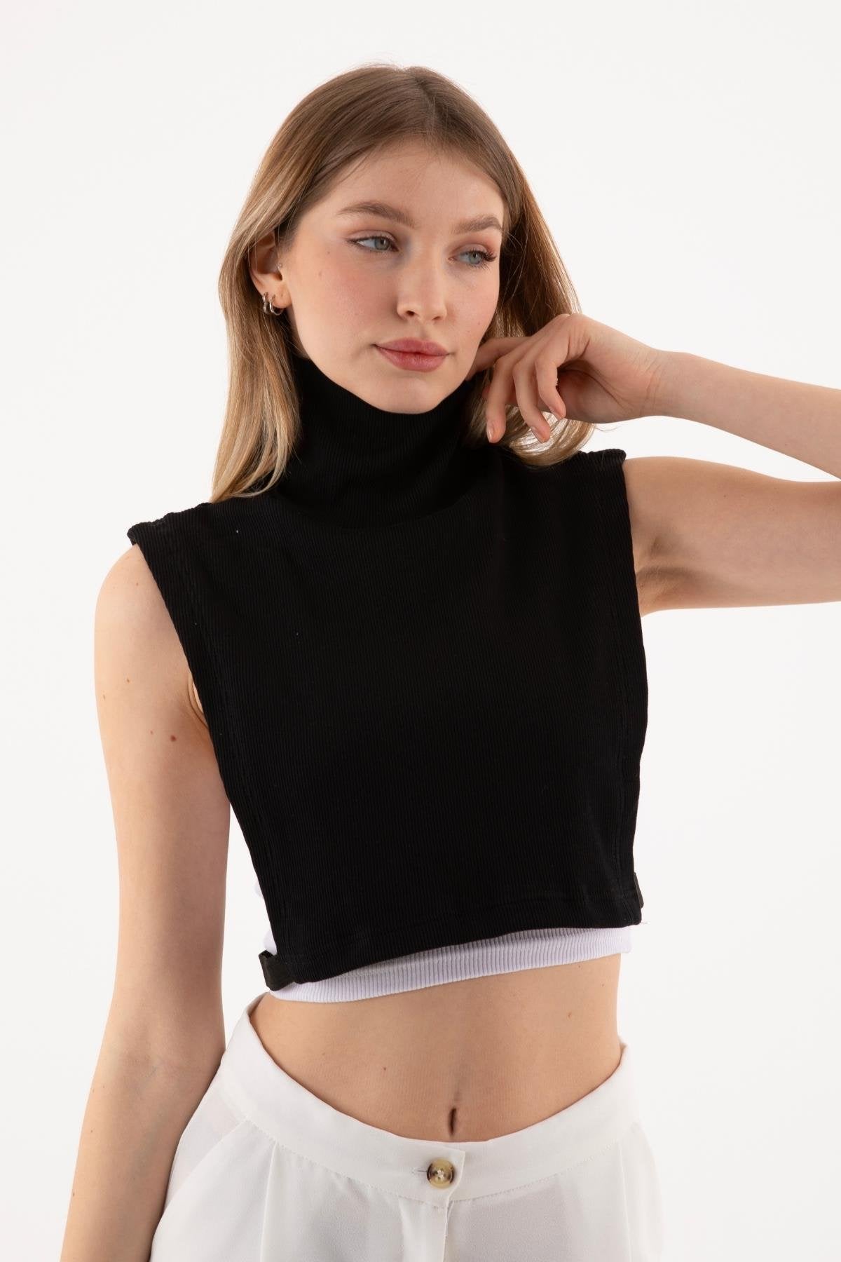 Tam Balıkçı Full Kapalı Fitilli Boyunluk - Siyah