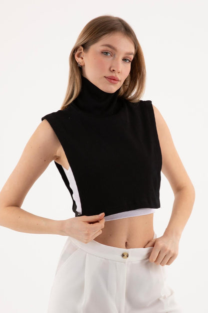 Tam Balıkçı Full Kapalı Fitilli Boyunluk - Siyah