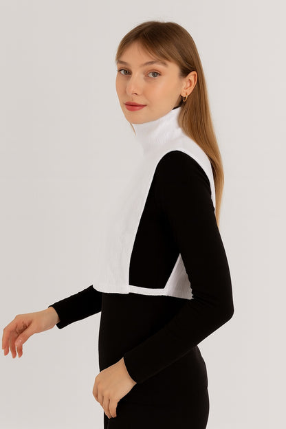 Tam Kapalı Balıkçı Yaka Kolsuz Boyunluk Modeli