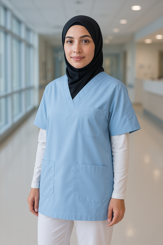 قميص تنظيف بجزء علوي واحد - أحمر كلاريت