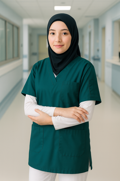 قميص تنظيف من قطعة واحدة - أسود