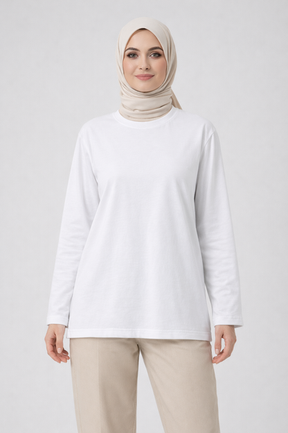 Long-Sleeved Tunic (Bandana Included) - White