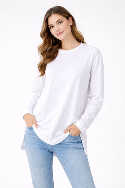 Long-Sleeved Tunic (Bandana Included) - White