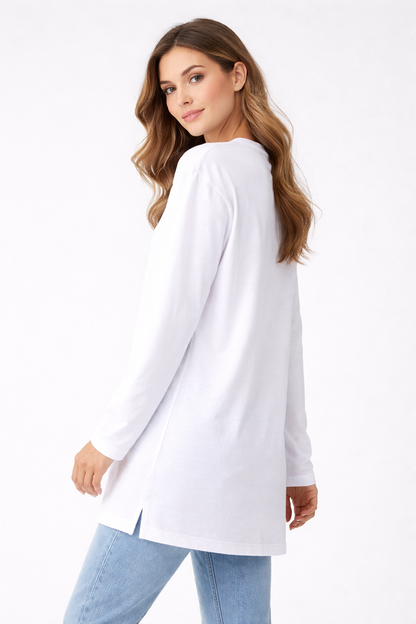 Long-Sleeved Tunic (Bandana Included) - White