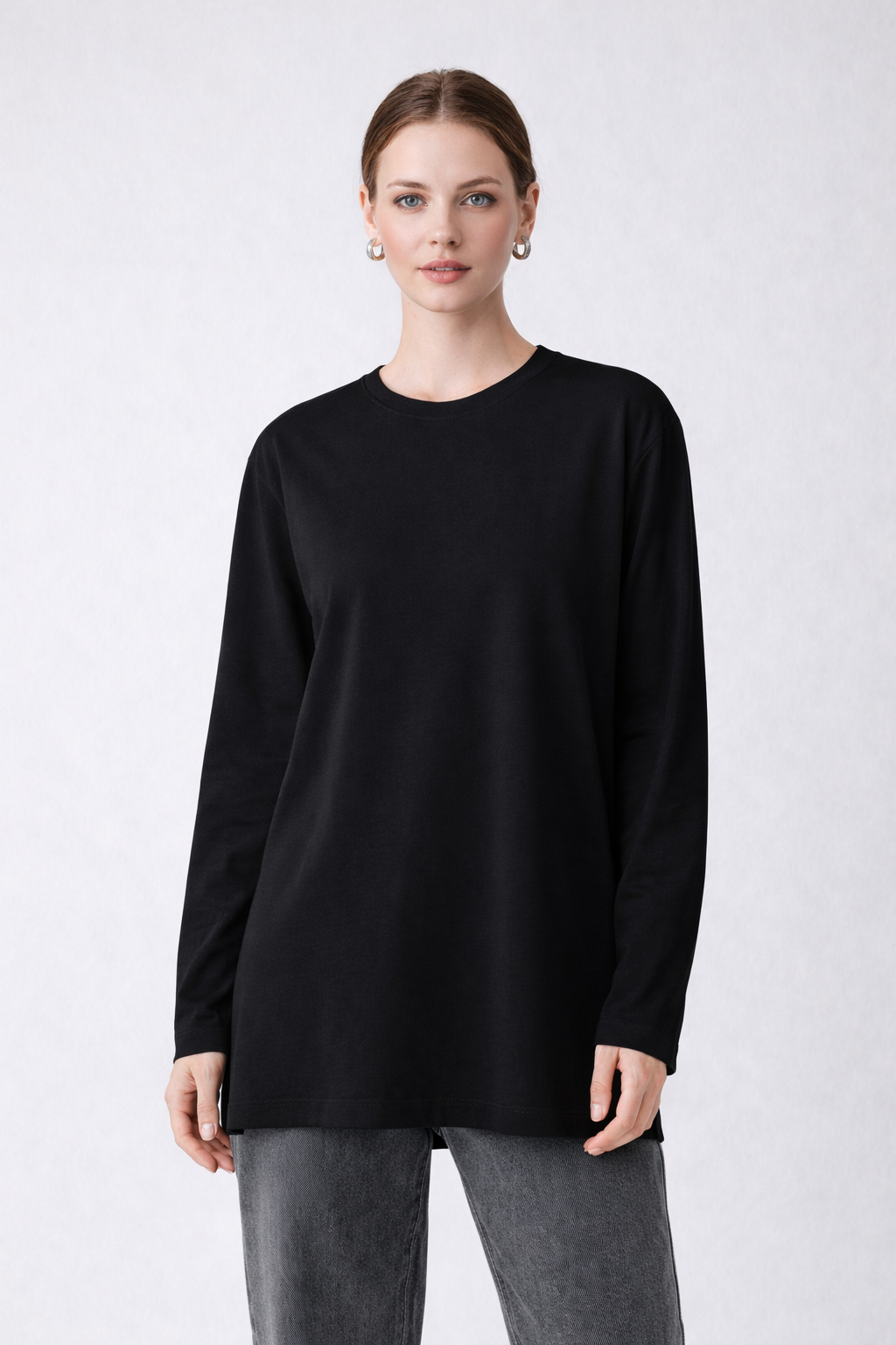 Long-Sleeved Tunic (Bandana Included) - Black