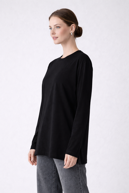 Long-Sleeved Tunic (Bandana Included) - Black