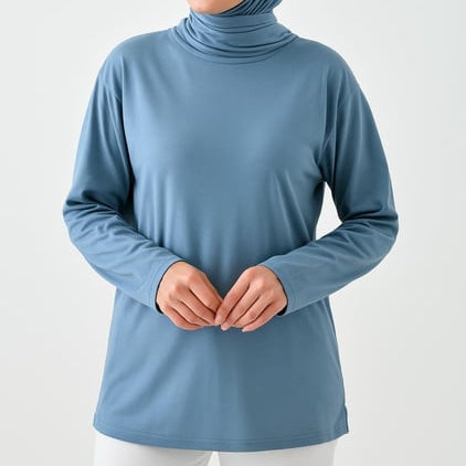 Kadın tunik tesettür kombin için uygun uzun ve rahat tunik modeli